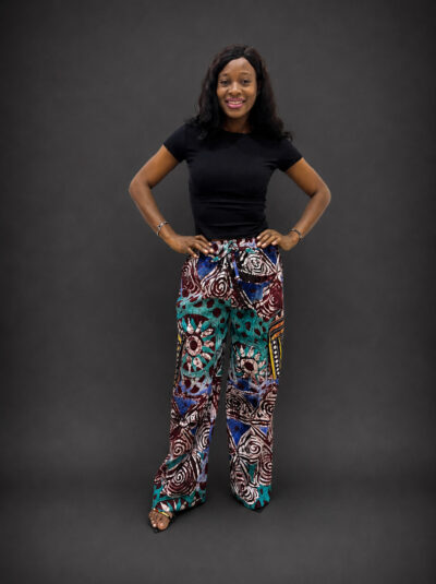 Multi pattern adire pant