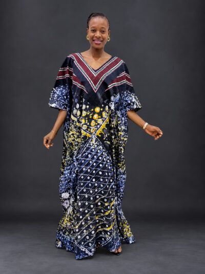 Multicolor mix and match adire and onjawu aso-oke bubu